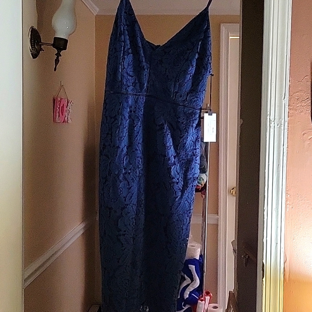 Astr navy blue dress size M NWT